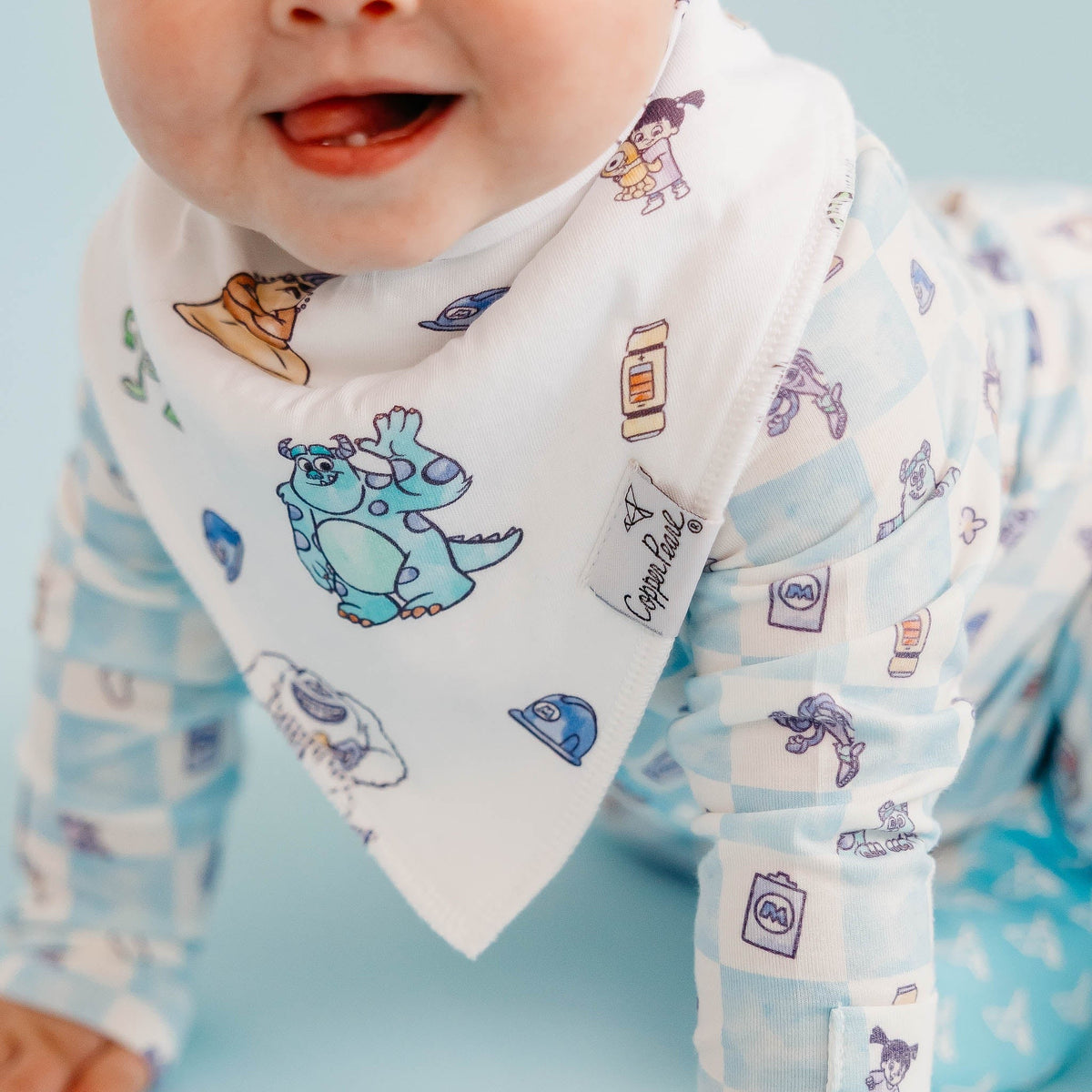 4 Pack Baby Bandana Bibs - Monsters, Inc. Medley