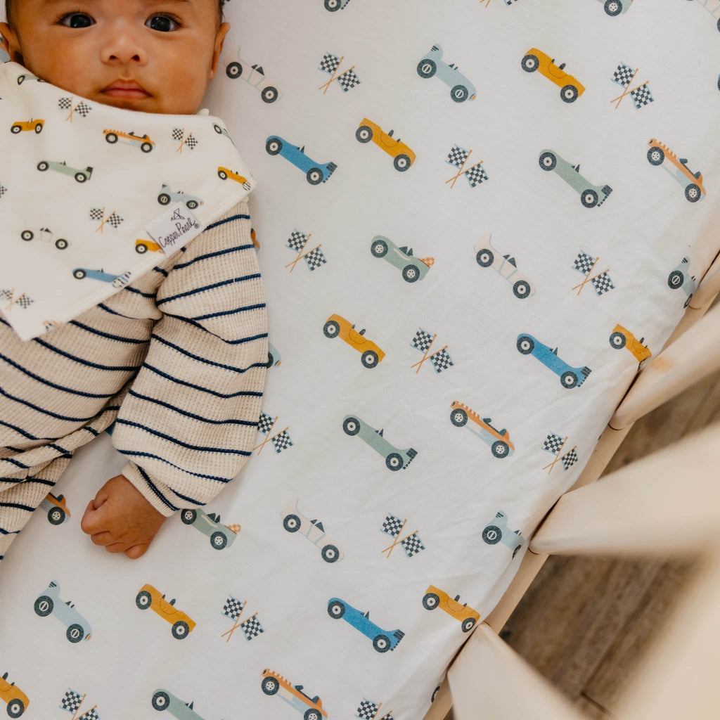 Premium Knit Fitted Crib Sheet - Speedster