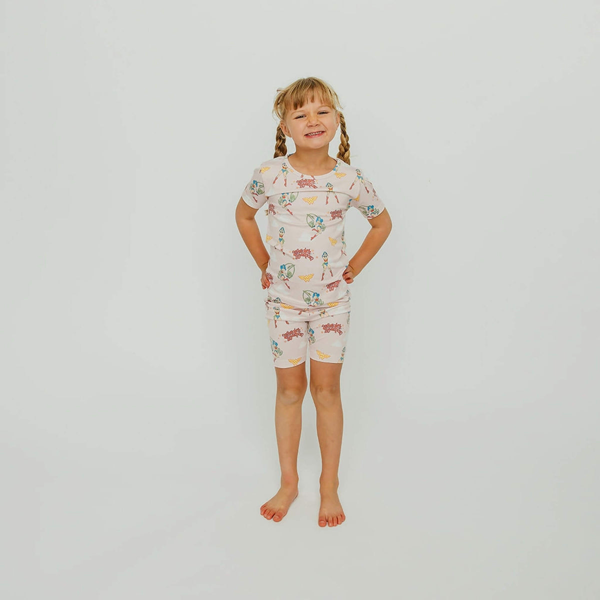 2pc Short Sleeve Pajama Set - Wonder Woman