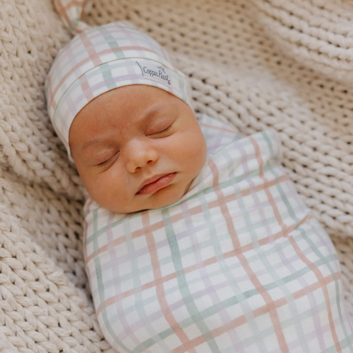 Knit Swaddle Blanket - Madelyn