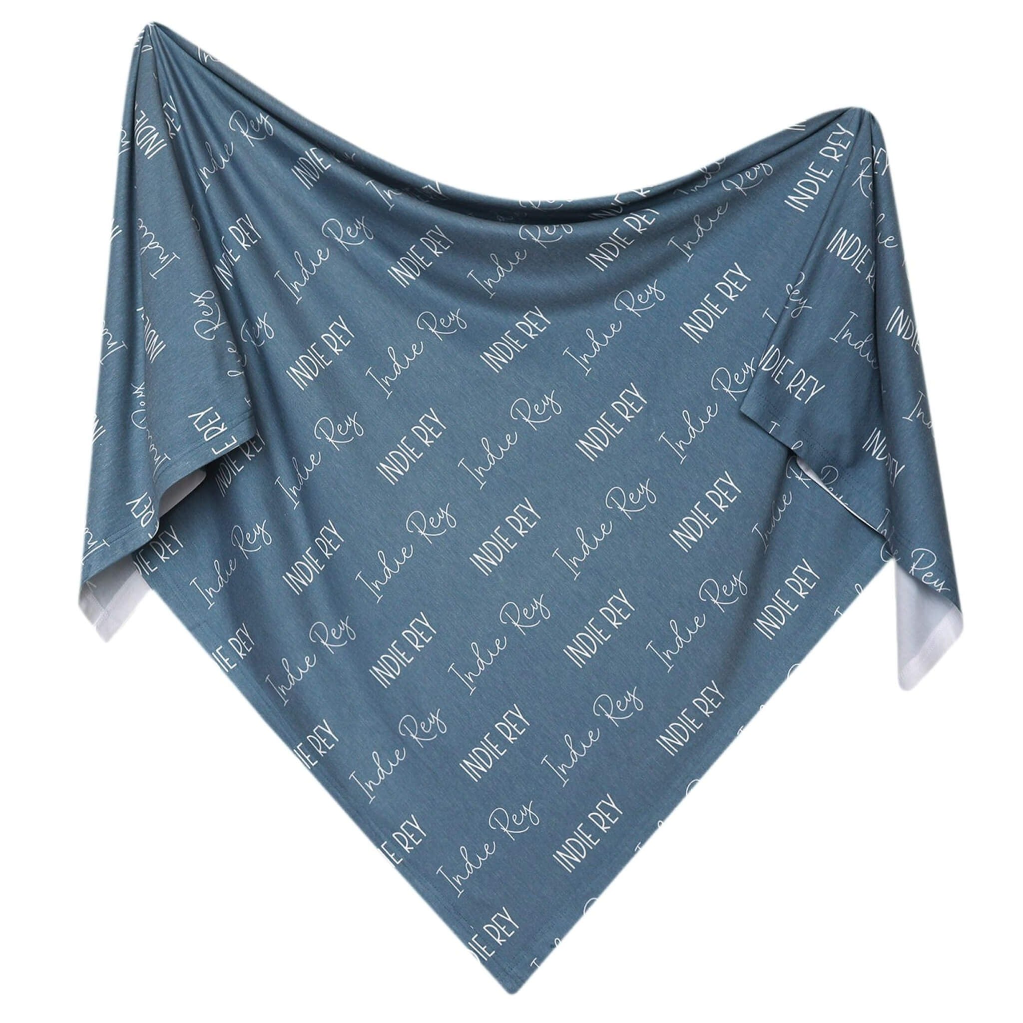 Personalized Baby Name Swaddle Blanket - Ocean