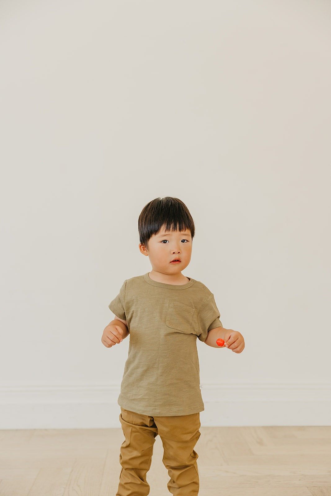 Cotton Pocket Tee - Dark Olive