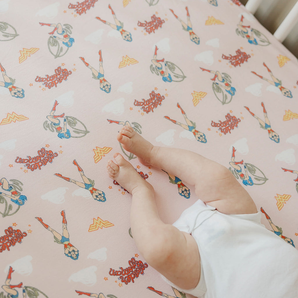 Premium Knit Fitted Crib Sheet - Wonder Woman