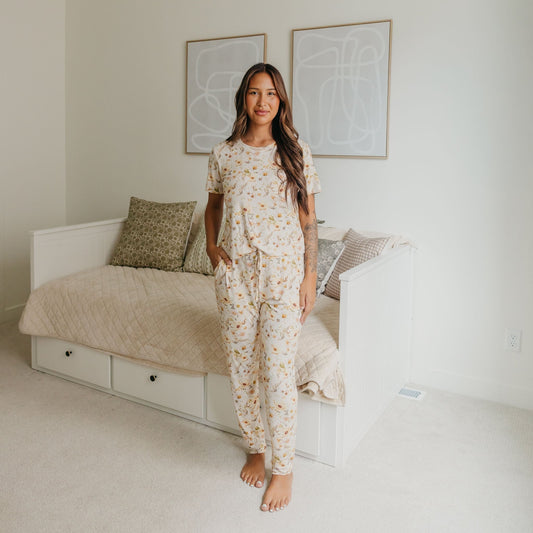 Bamboo Women's Short Sleeve Pajamas - Angelique