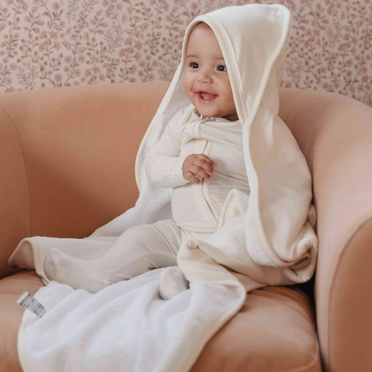 Premium Baby Knit Hooded Towel - Cru