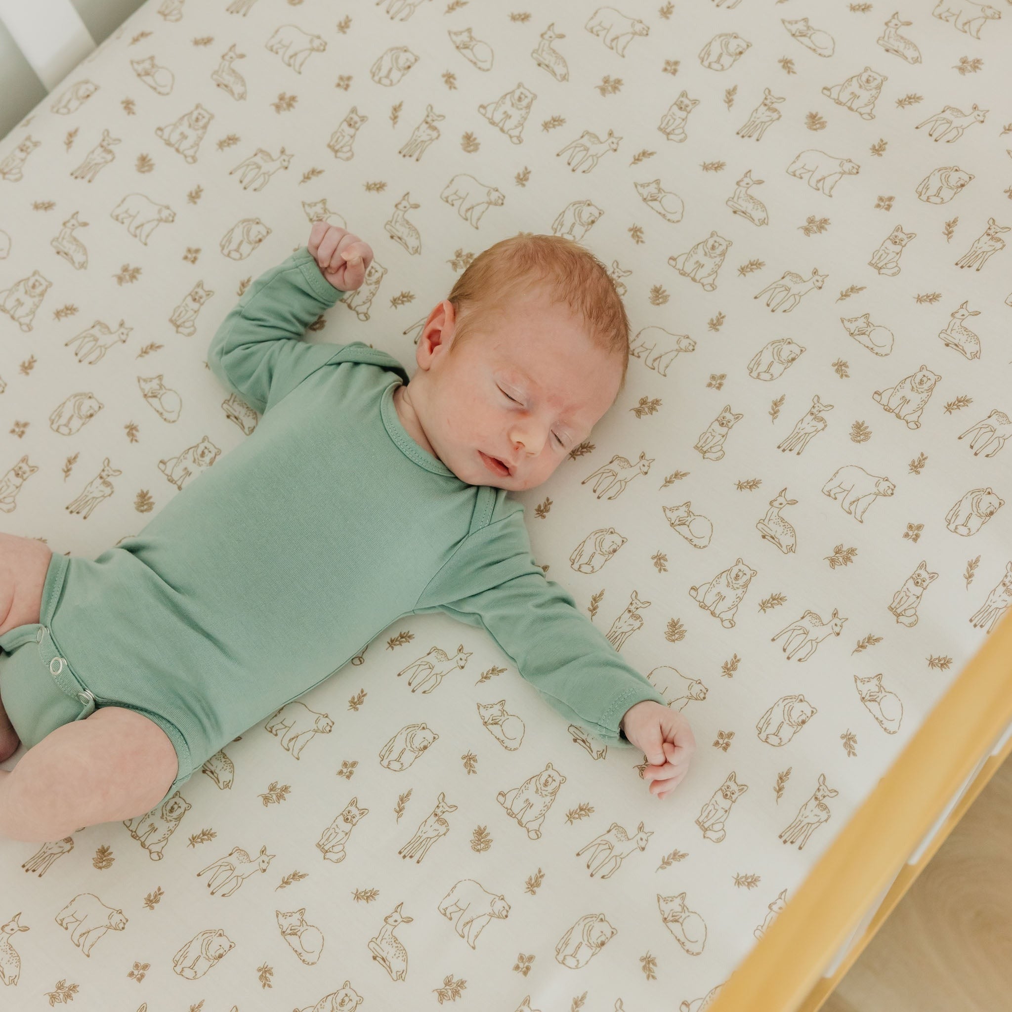 Premium Knit Fitted Crib Sheet - Dylan