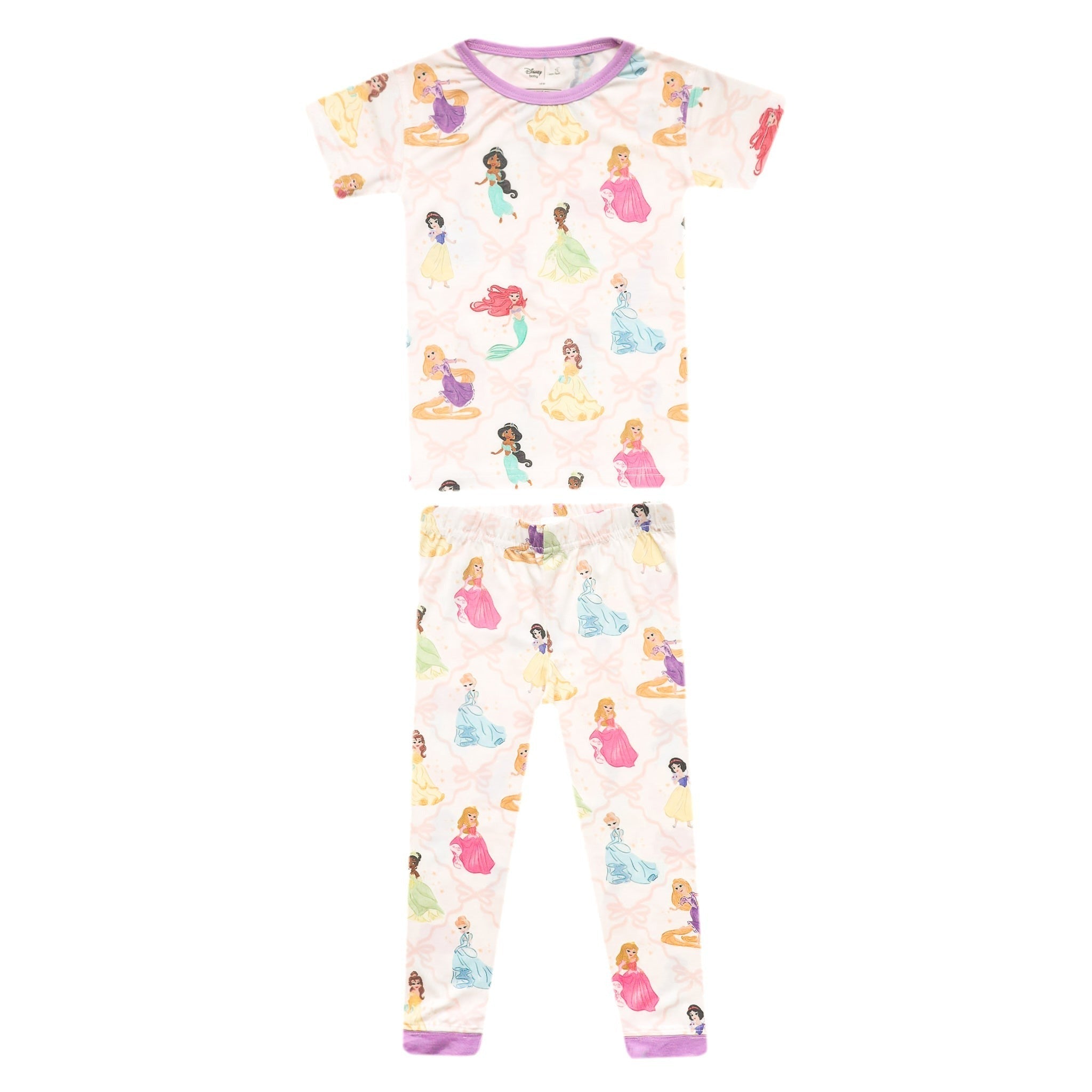2pc Short Sleeve Pajamas with Pants - Disney Princess