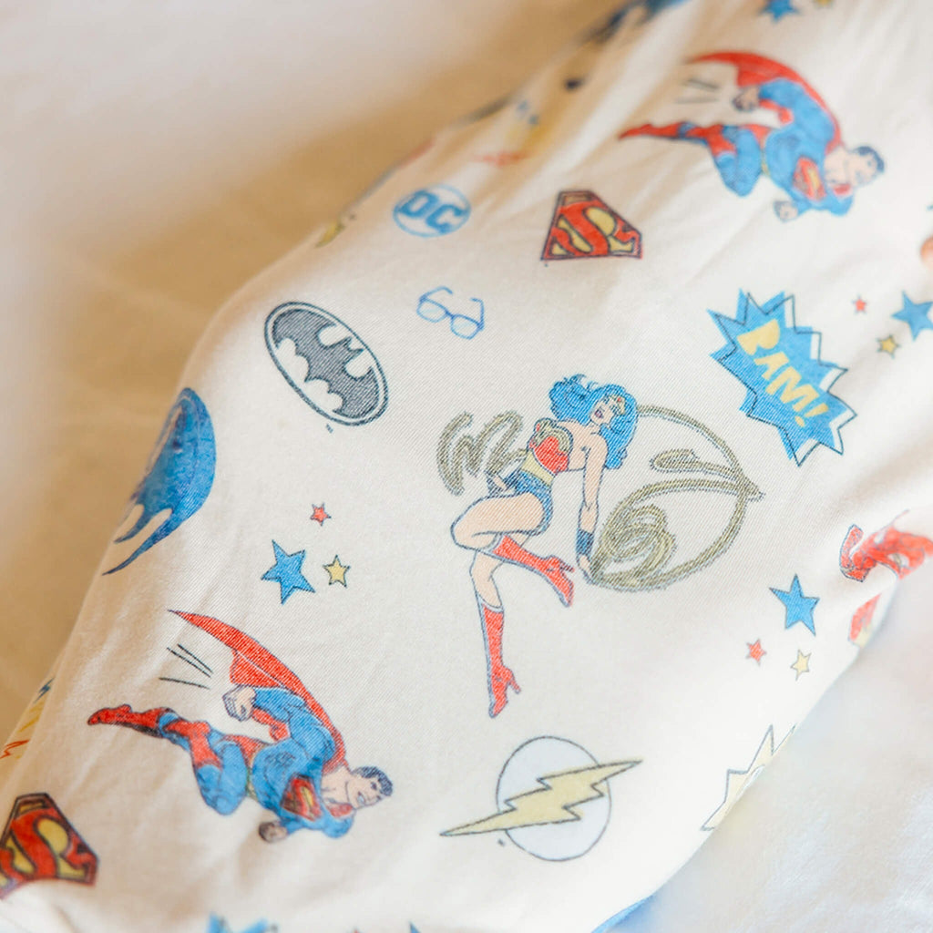 Newborn Knotted Gown - Justice League