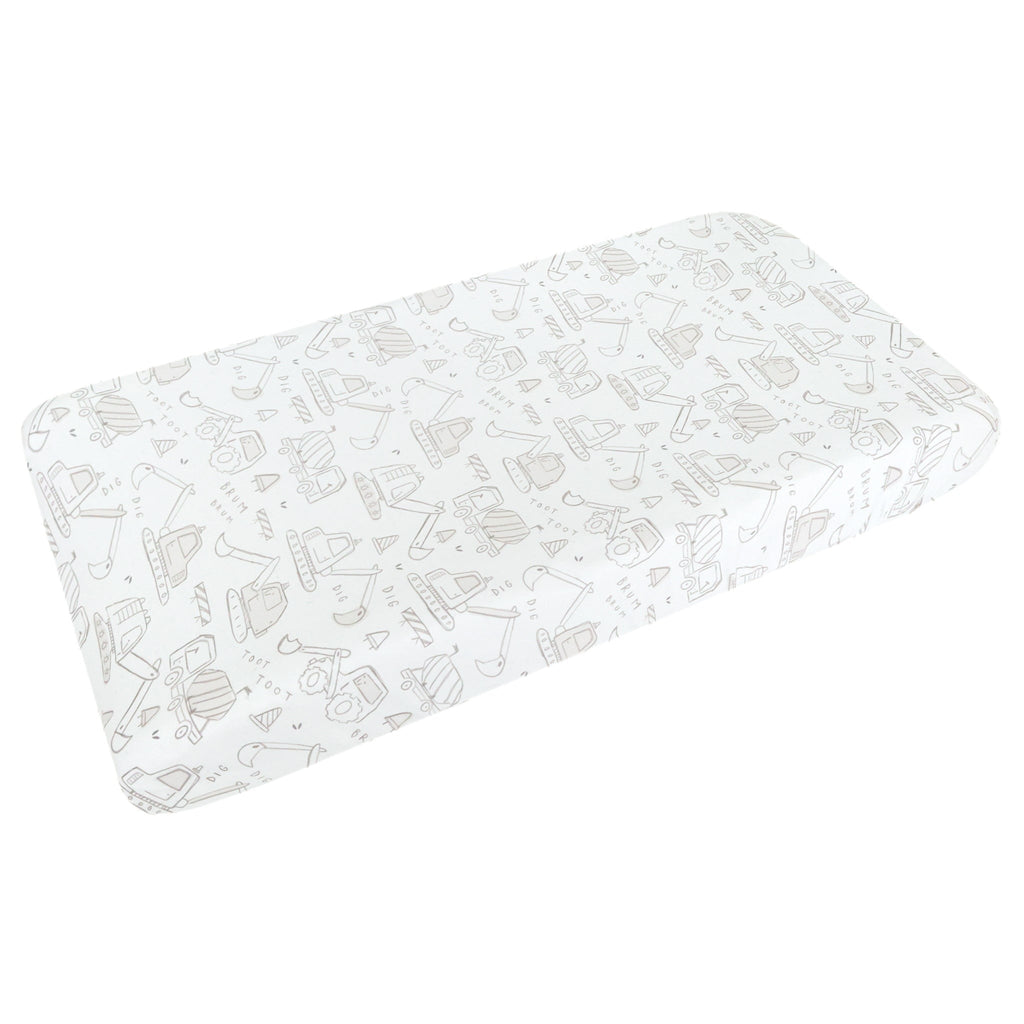 Premium Knit Diaper Changing Pad Cover - Gage