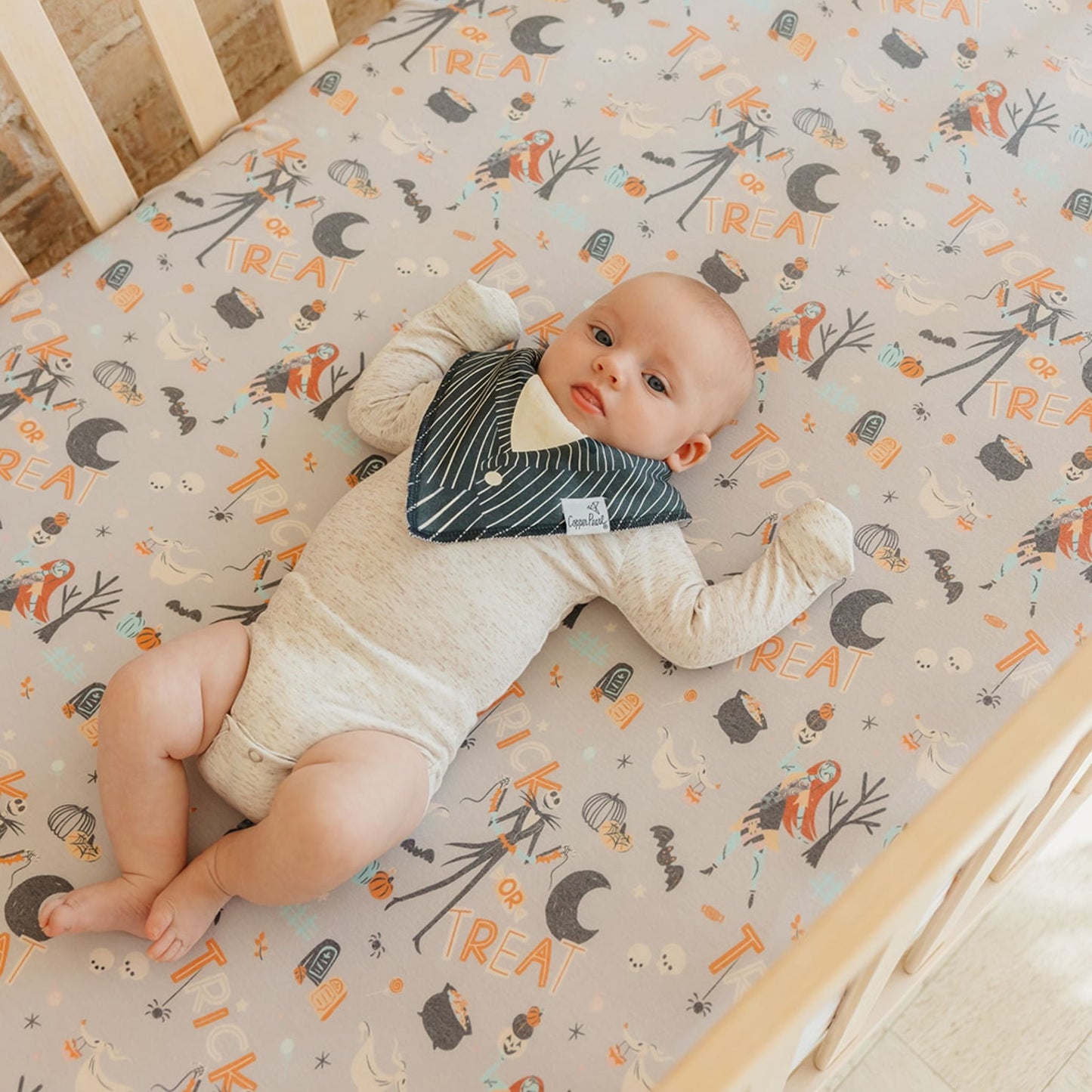 Premium Knit Fitted Crib Sheet - Nightmare Before Christmas