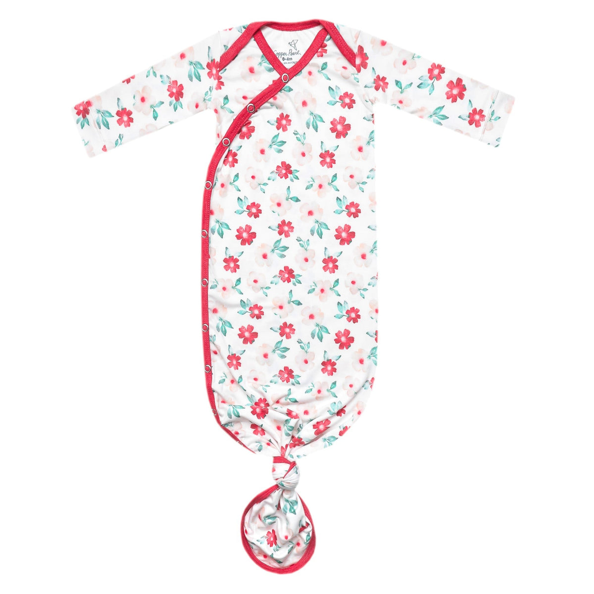 Newborn Knotted Gown - Noel