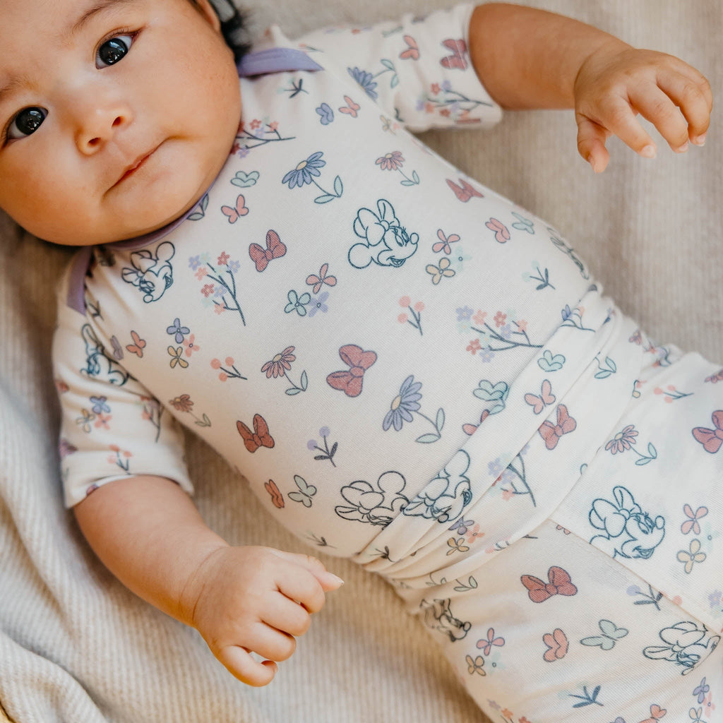 Short Sleeve Bodysuit - Minnie Mouse's Bowquet