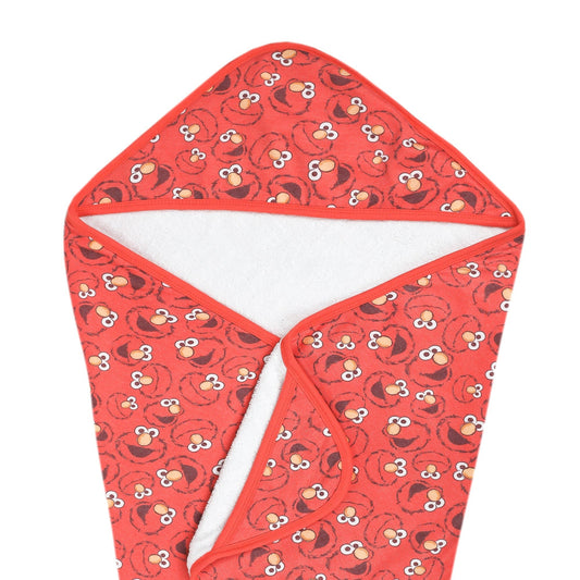 Premium Baby Knit Hooded Towel - Elmo