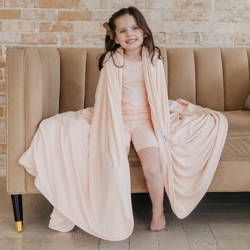Three-Layer Jumbo Quilt - Blush