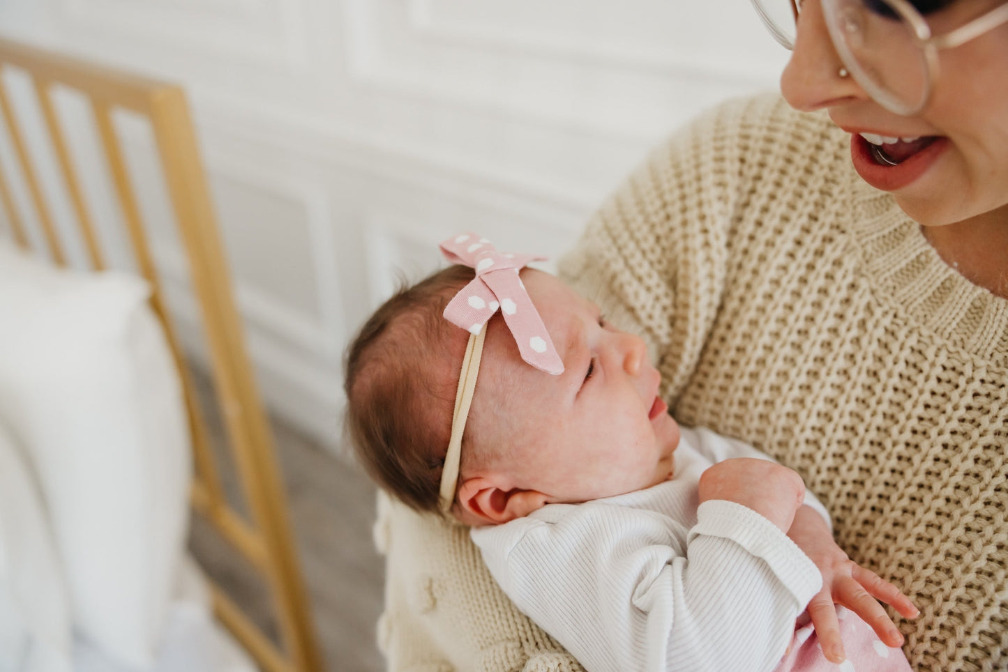 Ribbon Baby Bow - Lucy