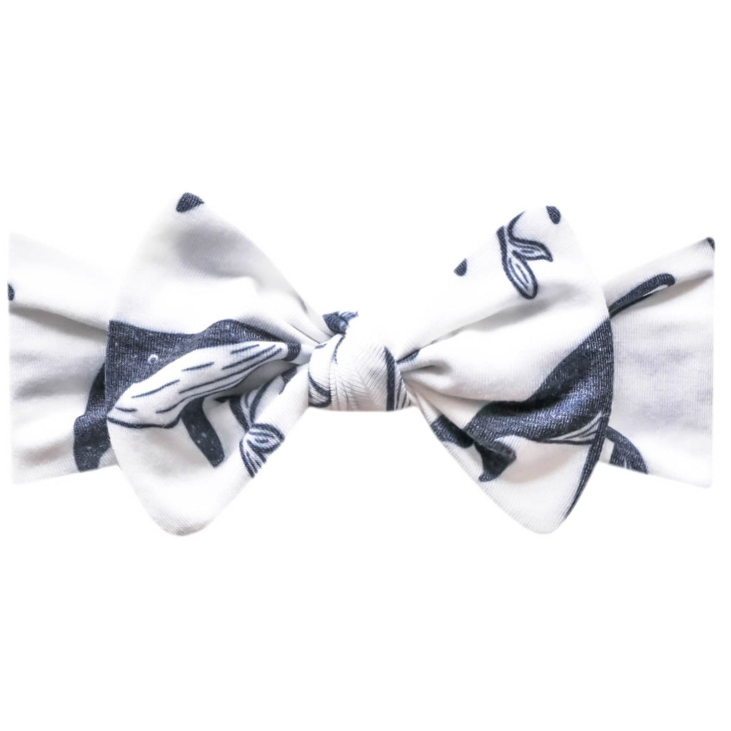 Knit Headband Bow - Cove