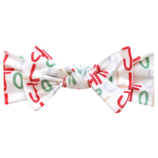 Knit Headband Bow - Jolly