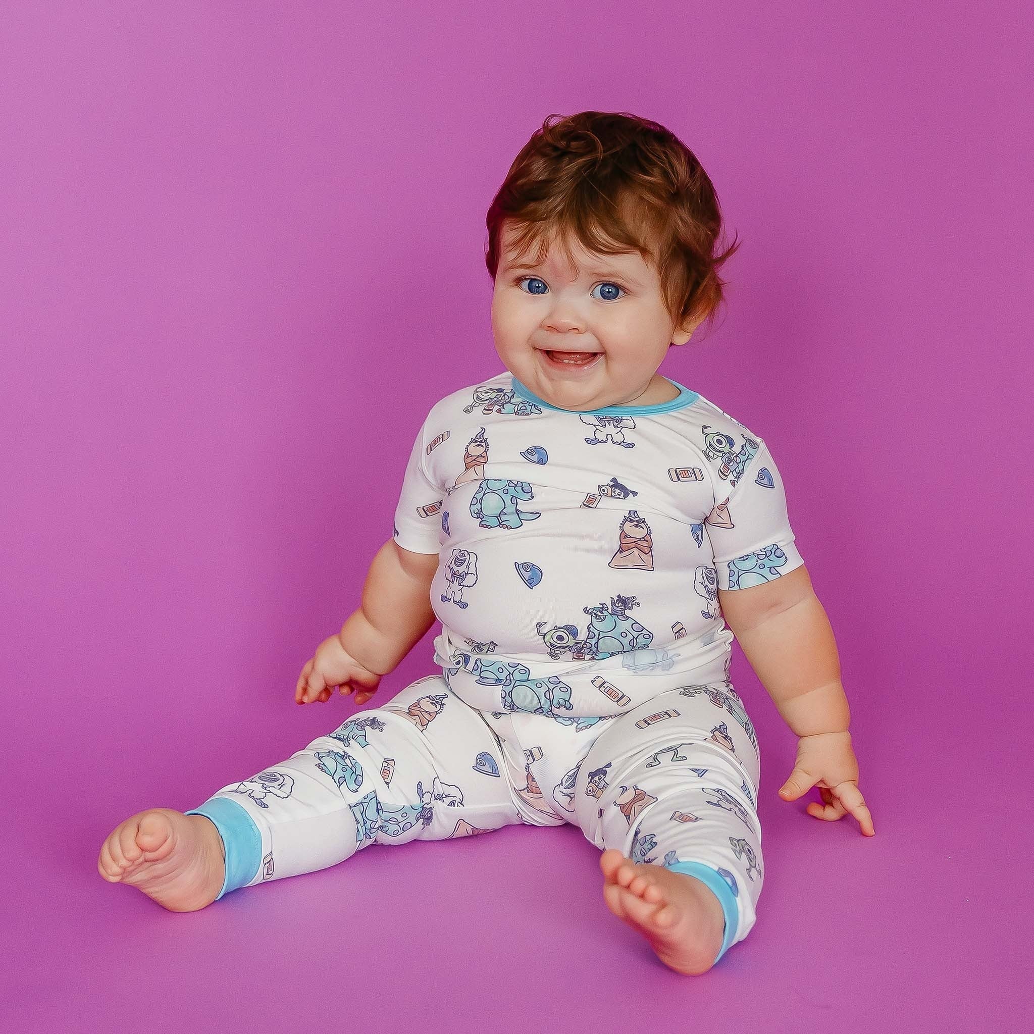 2pc Short Sleeve Pajamas with Pants - Monsters, Inc. Friends