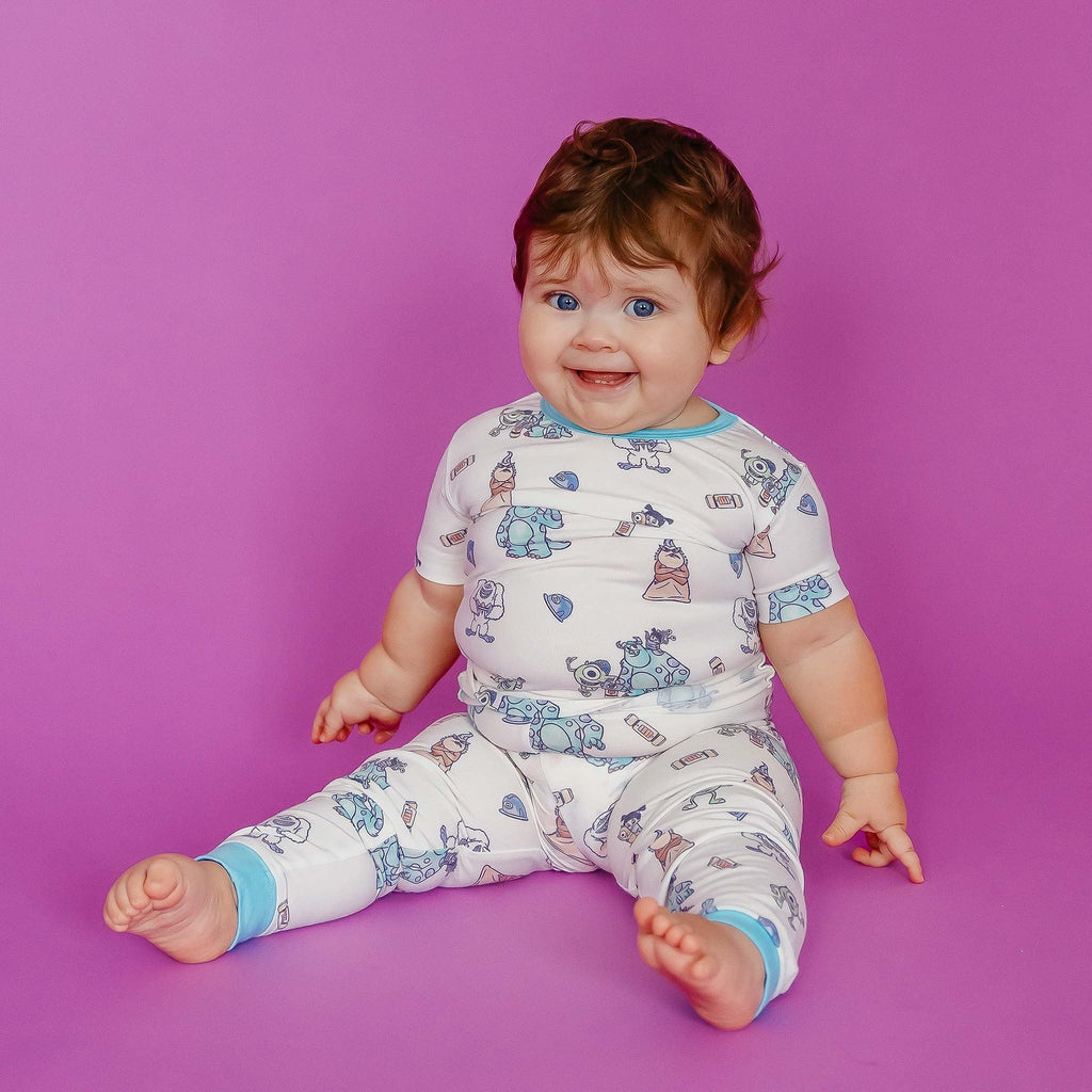 2pc Short Sleeve Pajamas with Pants - Monsters, Inc. Friends