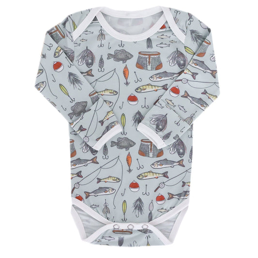Long Sleeve Bodysuit - Trout