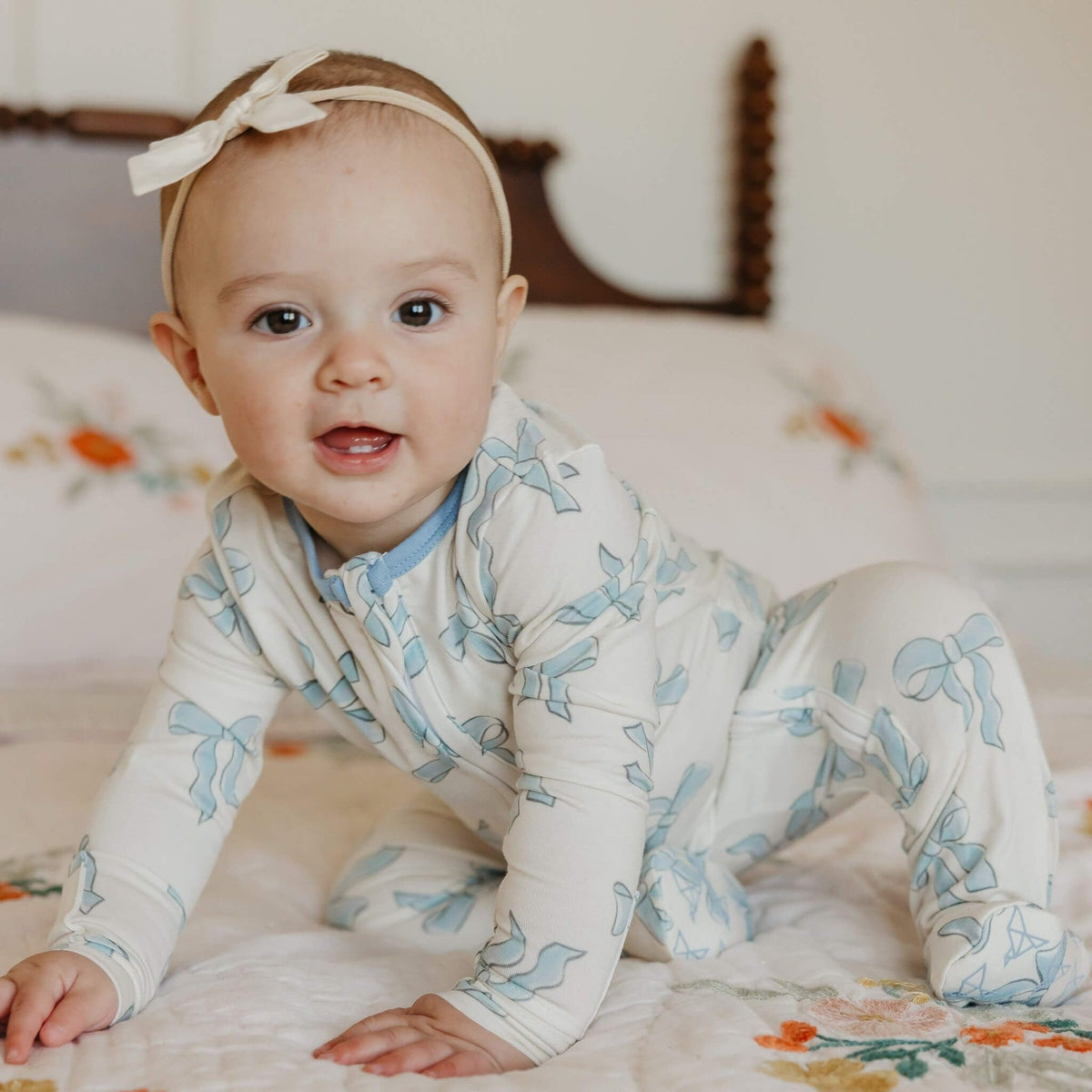 Zip-Up Footie Pajama - Daphne