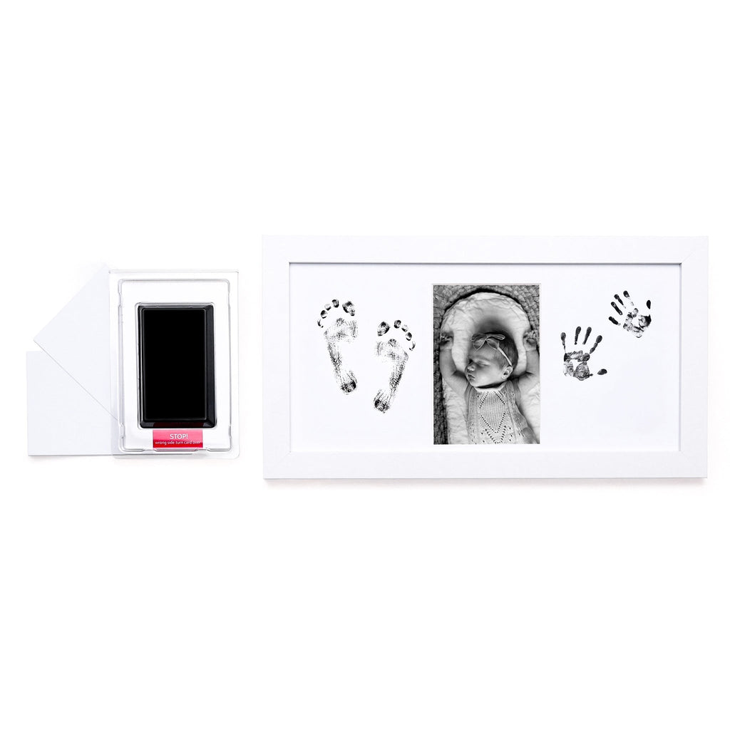 Matte Black DIY Handprint & Footprint Kit with Frame