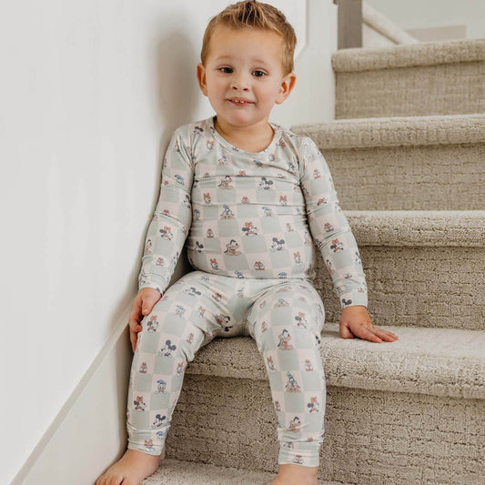 2pc Long Sleeve Pajama Set - Mickey Mouse and Friends