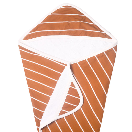Premium Baby Knit Hooded Towel - Camel