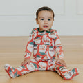 Zip-Up Footie Pajama - Claus