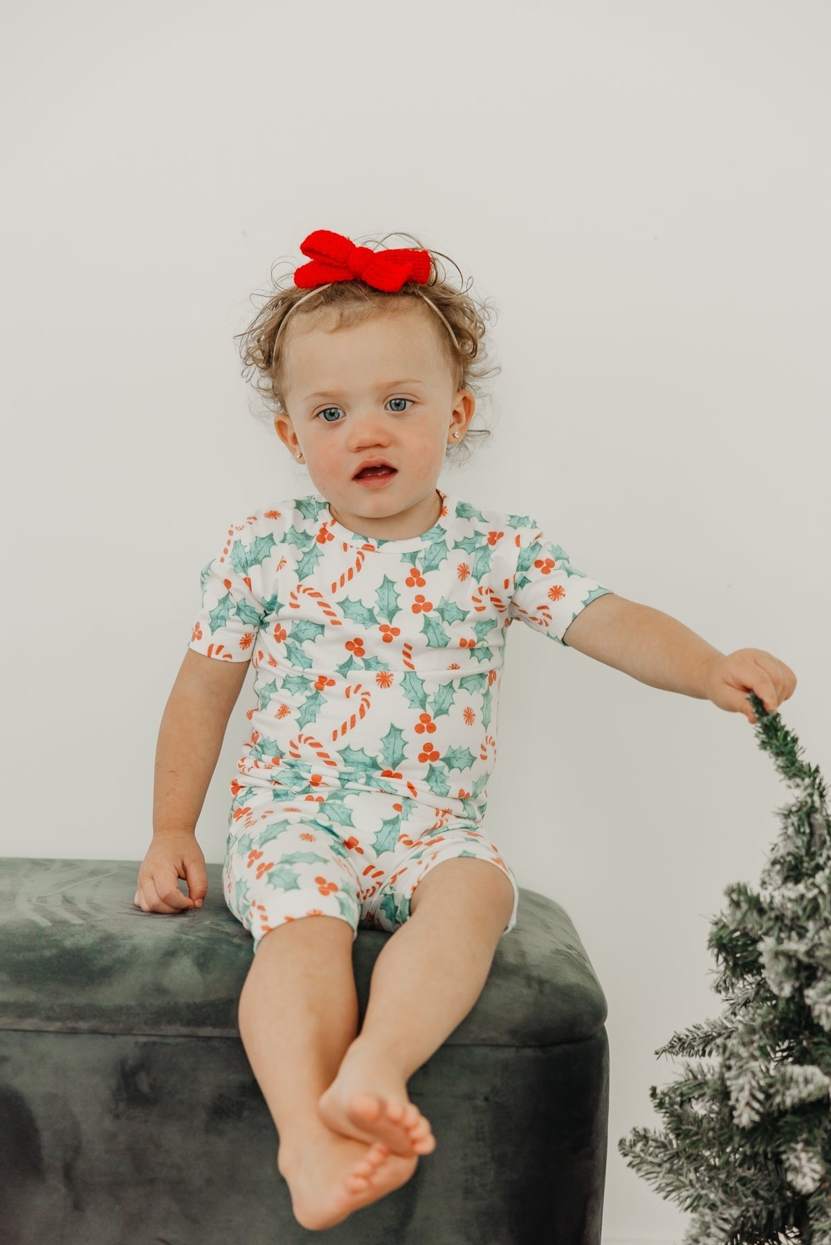 2pc Short Sleeve Pajama Set - Holly