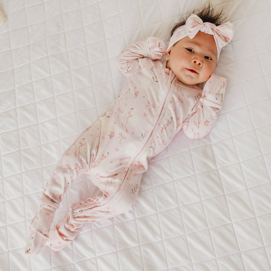 Convertible Zip-Up Footie Pajama - Adelia