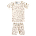 2pc Short Sleeve Pajama Set - Jurassic Park Fossils