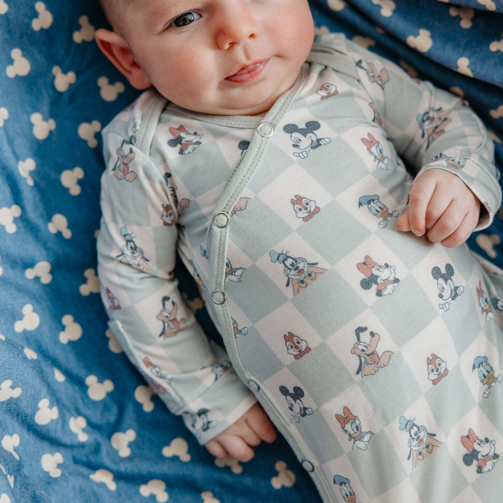 Newborn Knotted Gown - Mickey Mouse and Friends