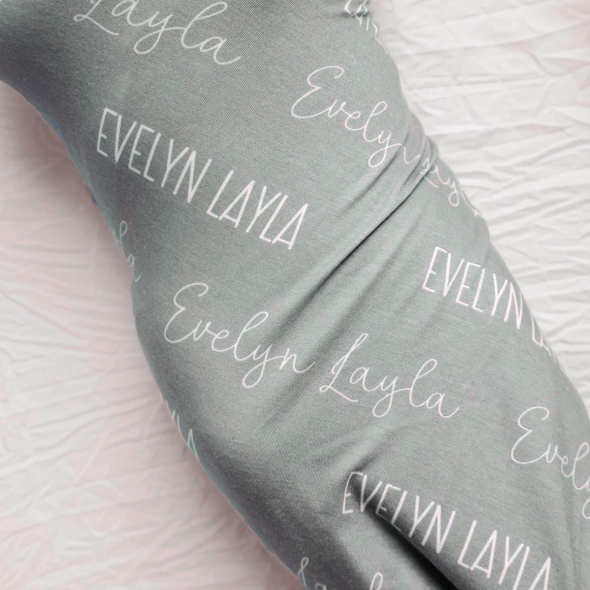 Personalized Baby Name Swaddle Blanket - Forest