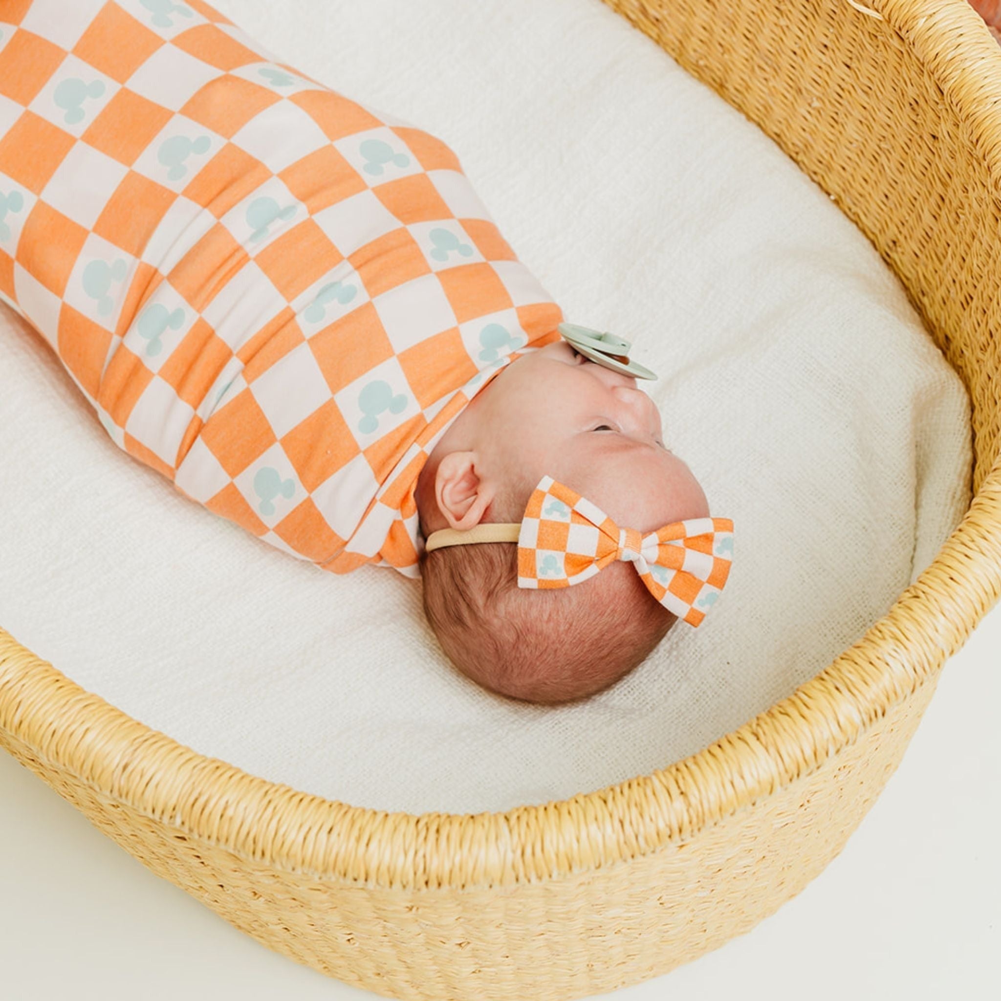 Bowtie Baby Bow - Mickey Mouse Check