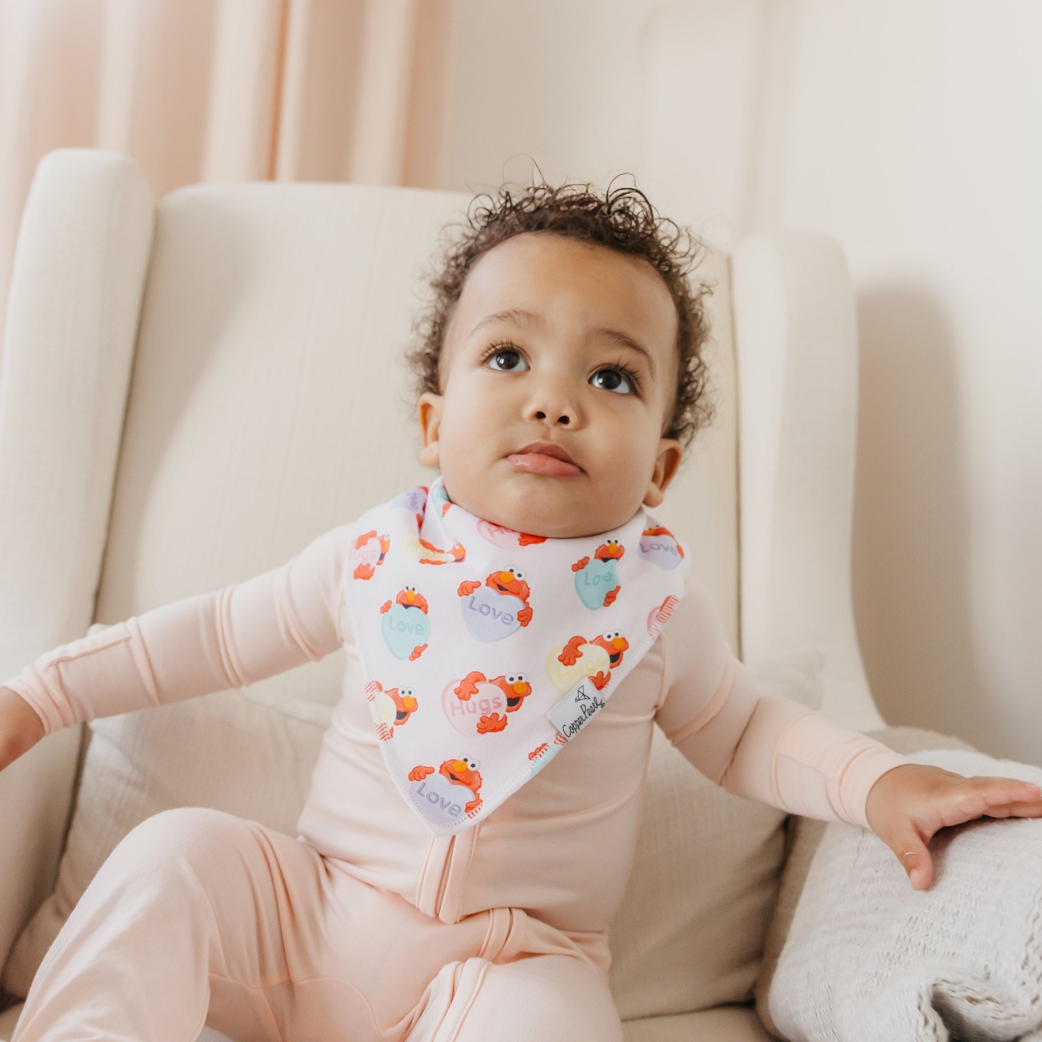 4 Pack Baby Bandana Bibs - Elmo Heart Candies