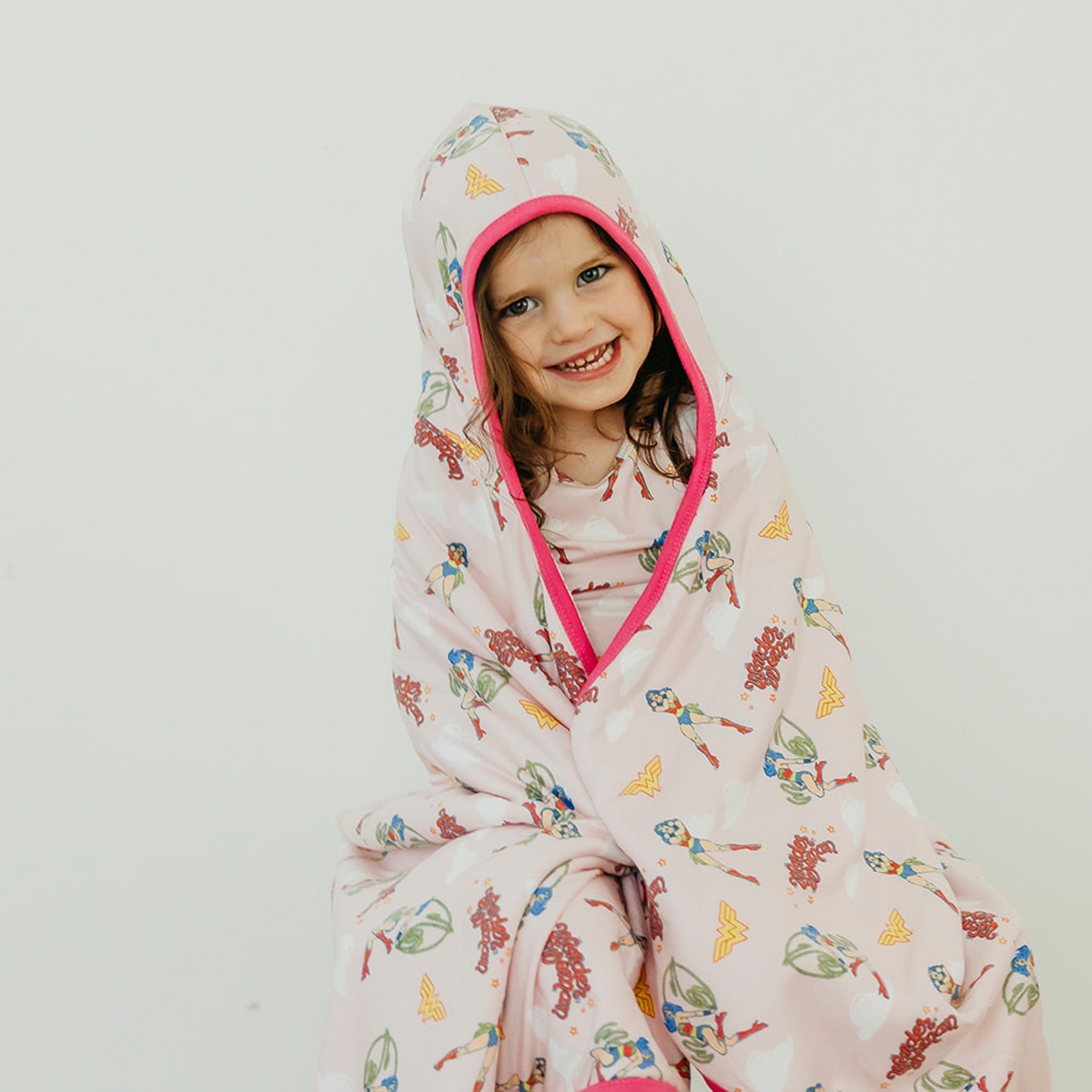 Premium Big Kid Hooded Towel - Wonder Woman