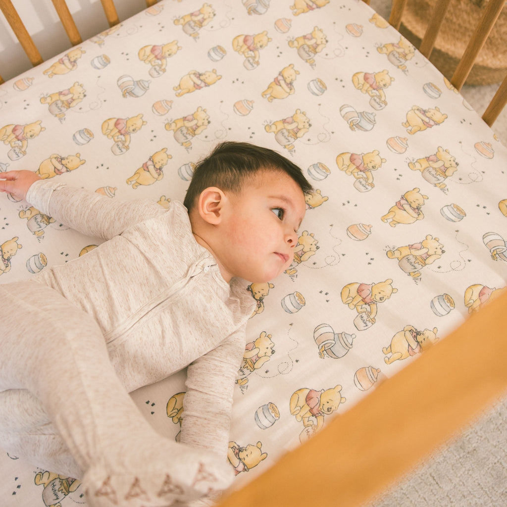 Premium Knit Fitted Crib Sheet - Hunny