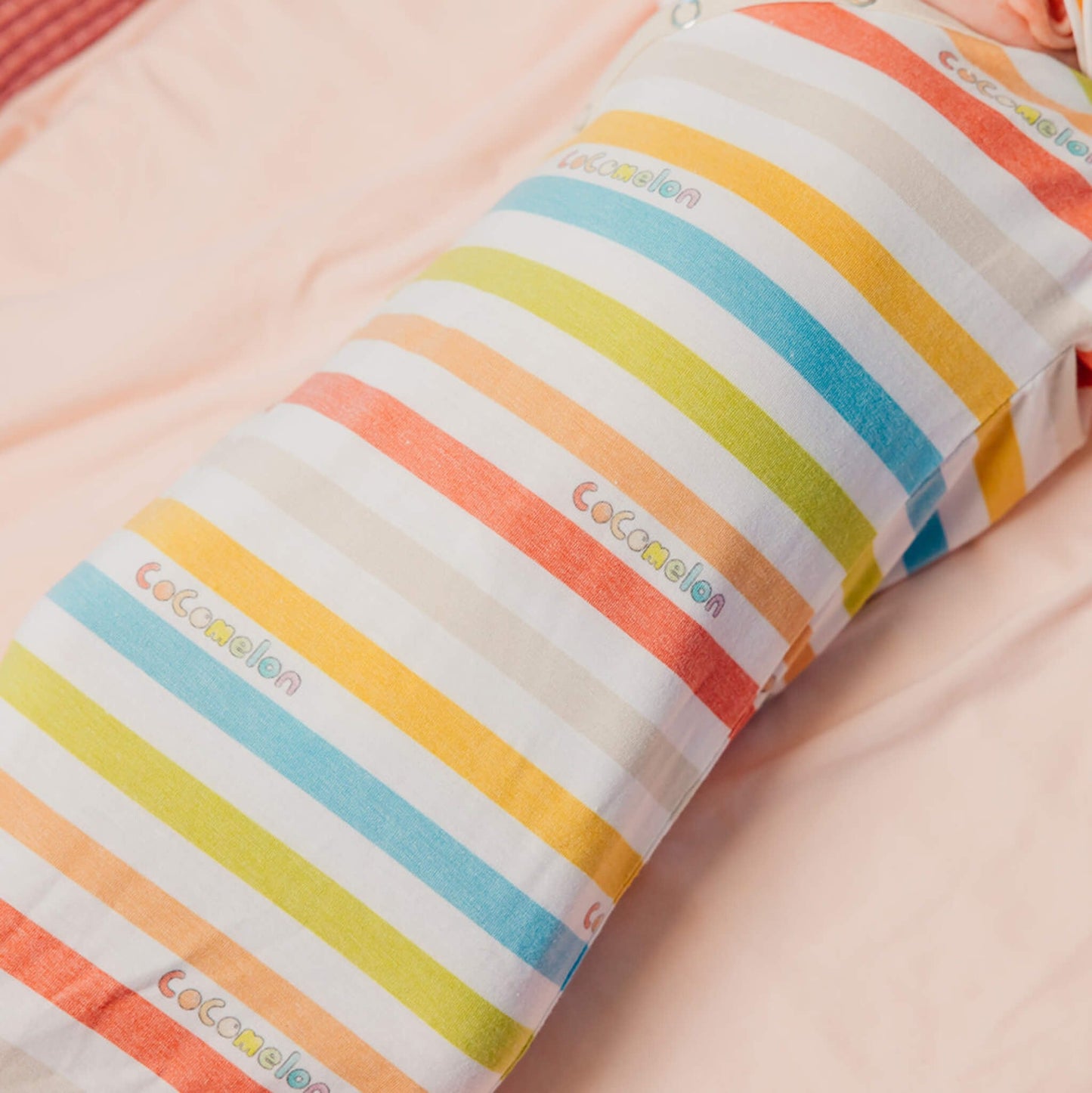 Newborn Knotted Gown - CoComelon Stripe