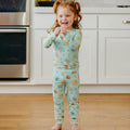 2pc Long Sleeve Pajama Set - Sesame Street Retro Floral