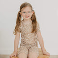 2pc Short Sleeve Pajama Set - Fawn