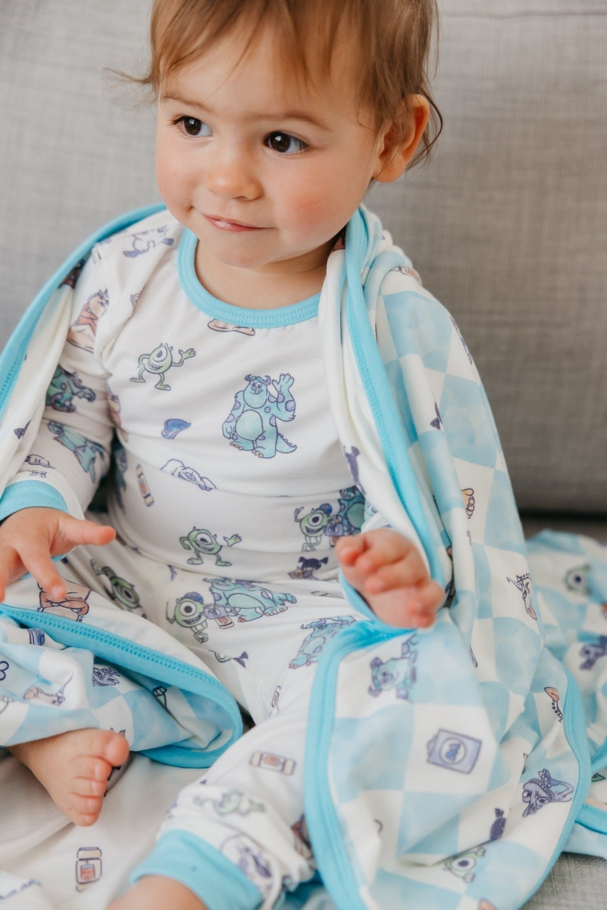 Three-Layer Quilt - Monsters, Inc. Medley