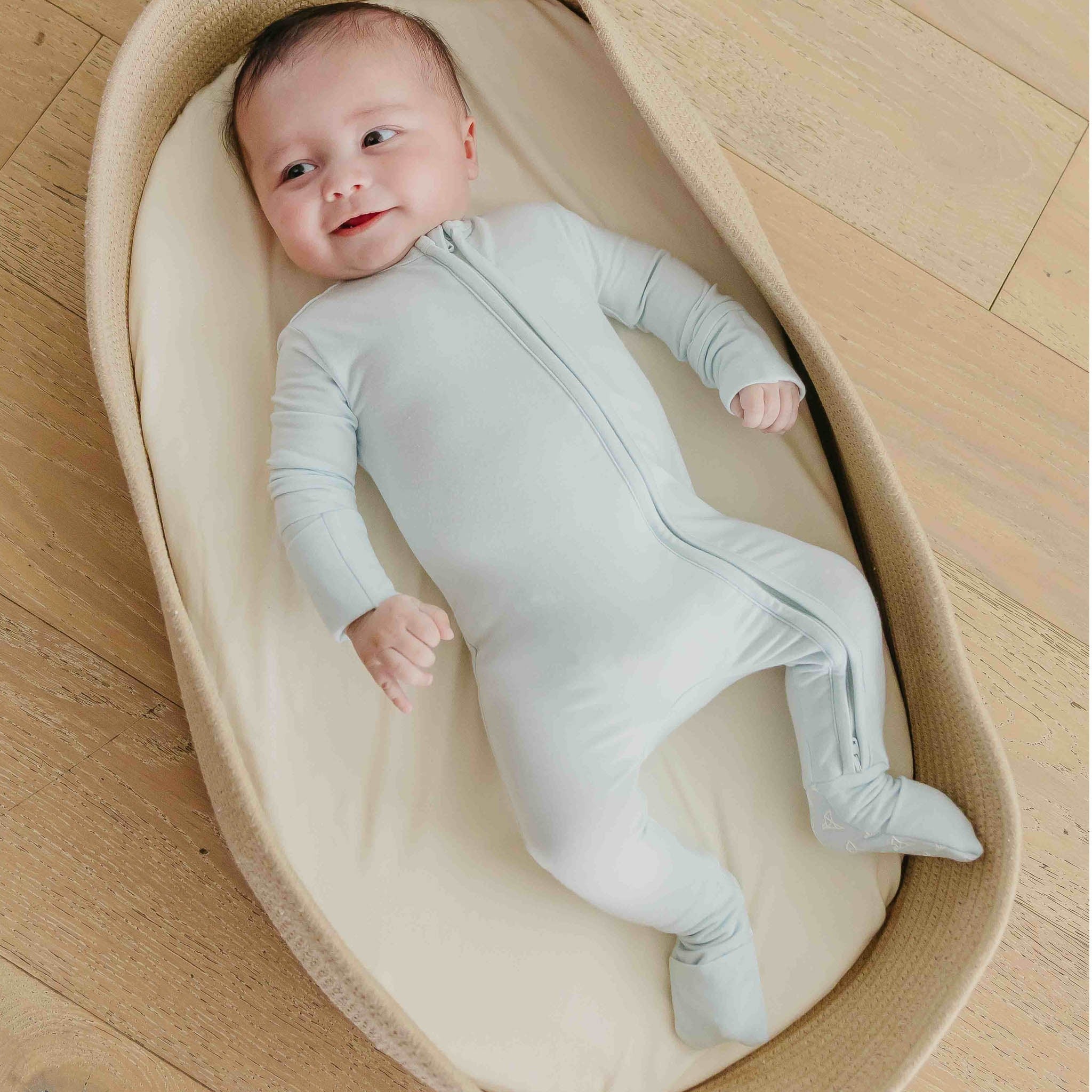 Convertible Zip-Up Footie Pajama - Air