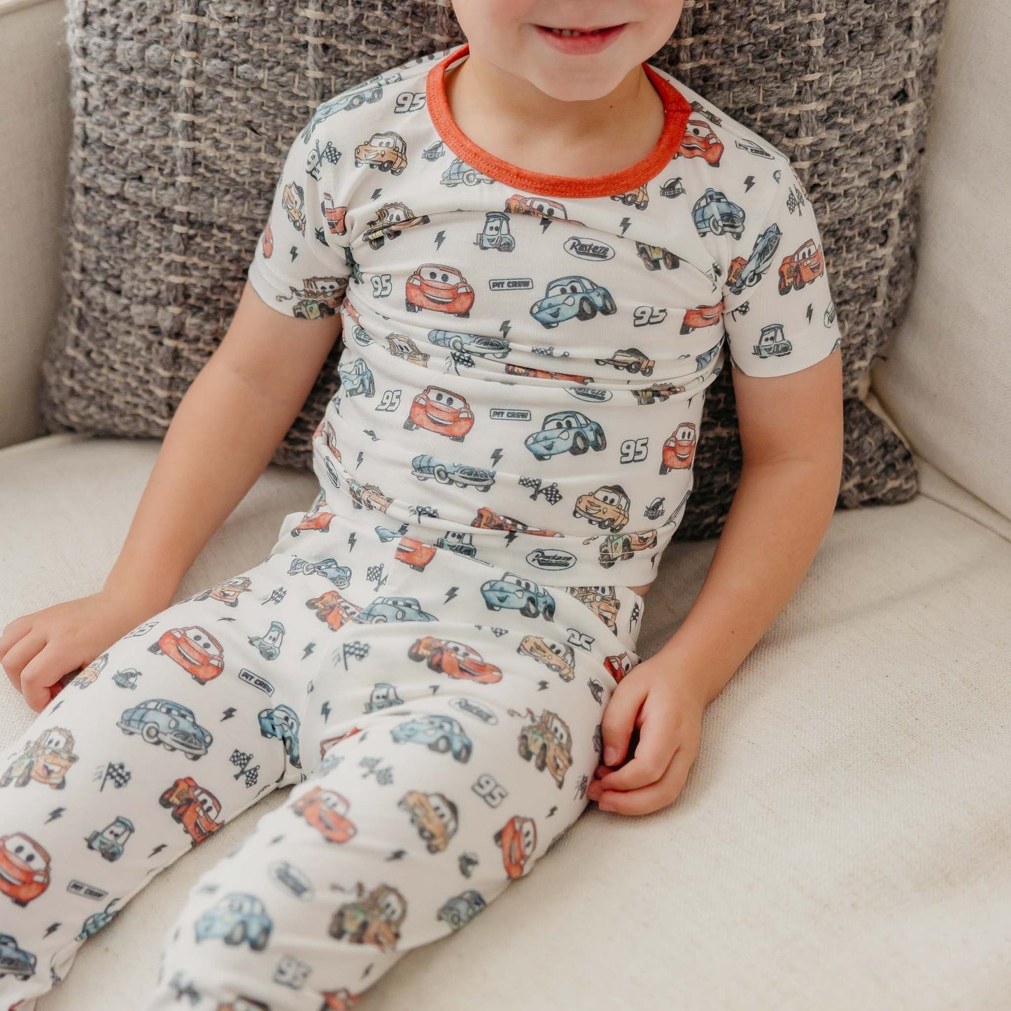 2pc Short Sleeve Pajamas with Pants - Disney Pixar Cars