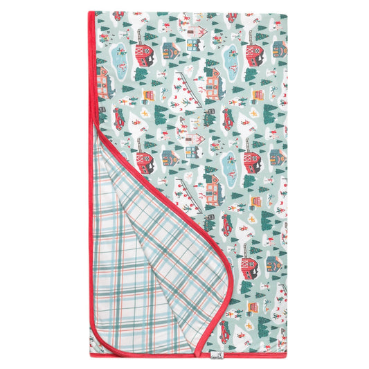 Three-Layer Jumbo Quilt - Snowy Slopes