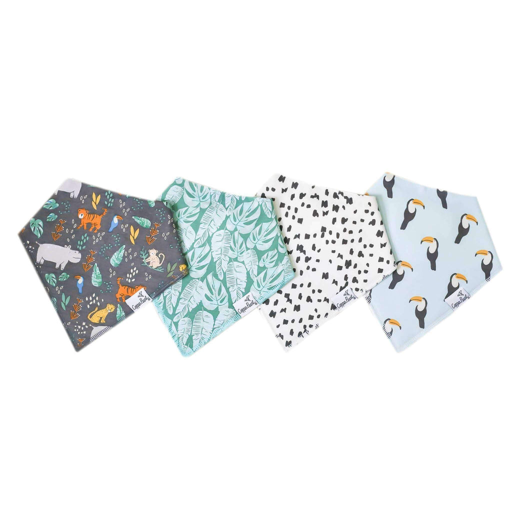 4 Pack Baby Bandana Bibs - Bengal