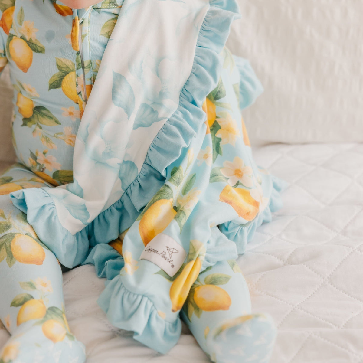 Ruffled Security Blanket Set - Melody