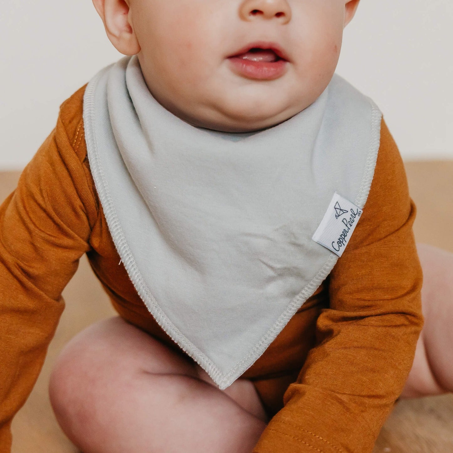 4 Pack Baby Bandana Bibs - Grey Basics