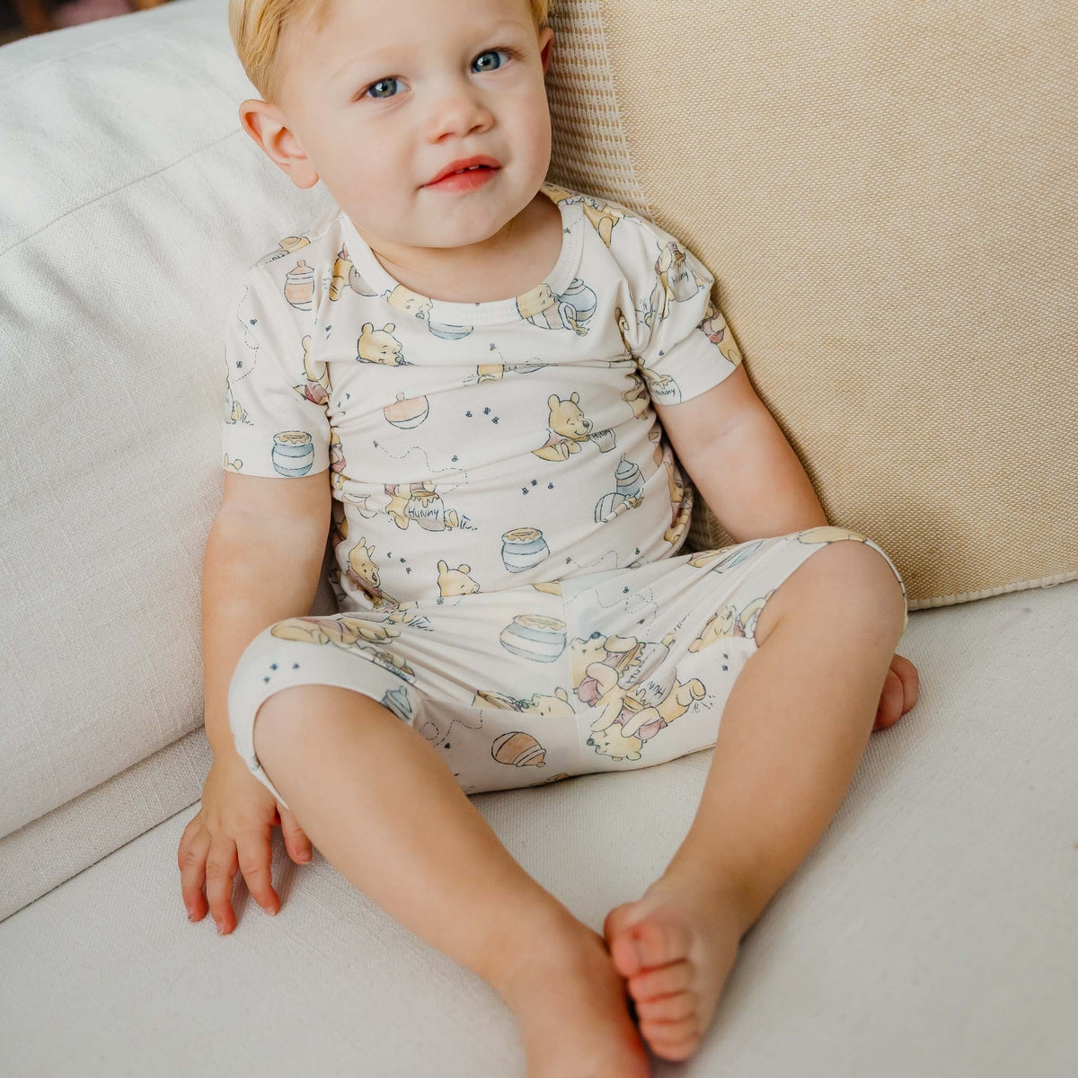 2pc Short Sleeve Pajama Set - Hunny