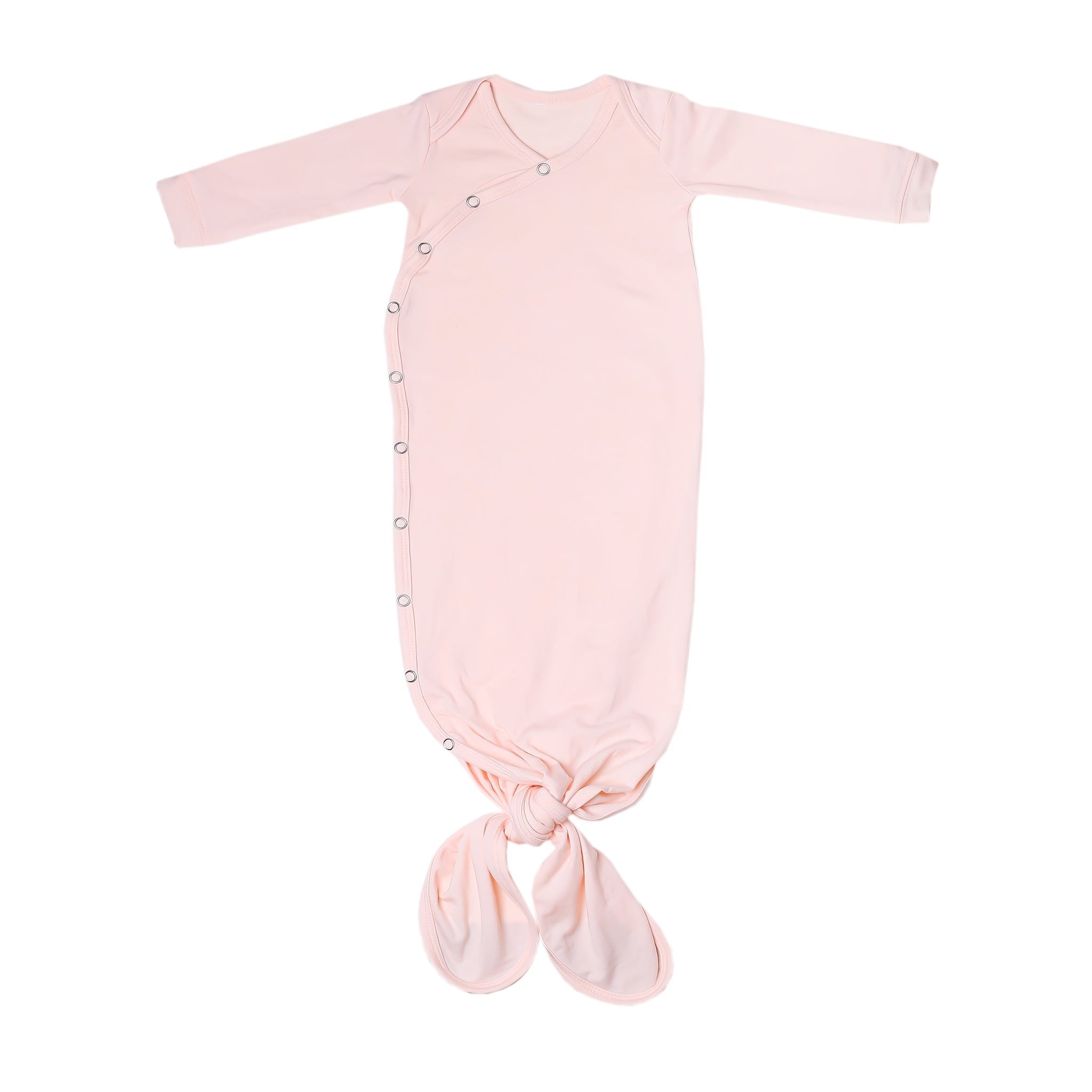 Newborn Knotted Gown - Blush